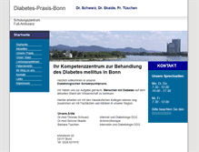 Tablet Screenshot of diabetespraxis-bonn.de